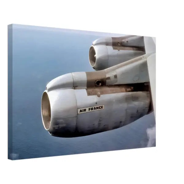 Air France engines on a Boeing 707 in 1969
