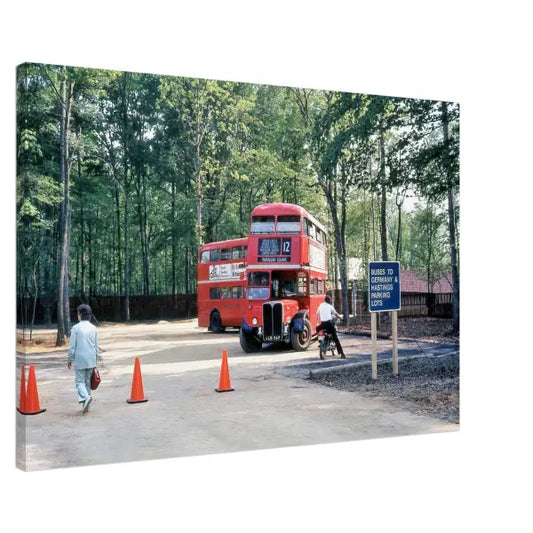 Busch Gardens Williamsburg Virginia 1975 - Old British buses
