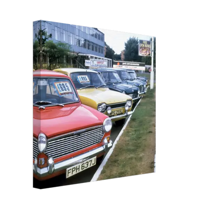 Cars for Sale in 1973 - Canvas Print