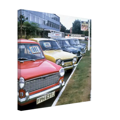 Cars for Sale in 1973 - Canvas Print