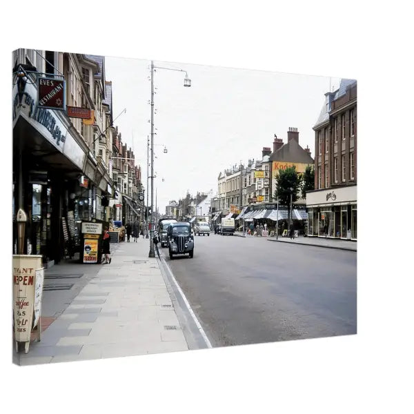 Cliftonville Kent 1950s (Northdown Road) - Canvas Print