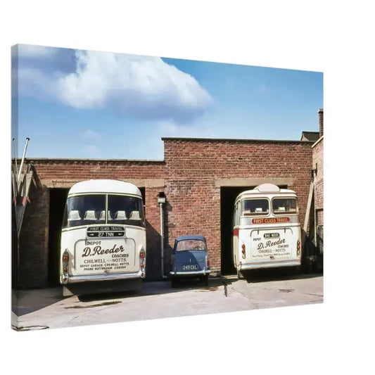 D Reeder Coaches Chilwell Notts 1960s - Canvas Print