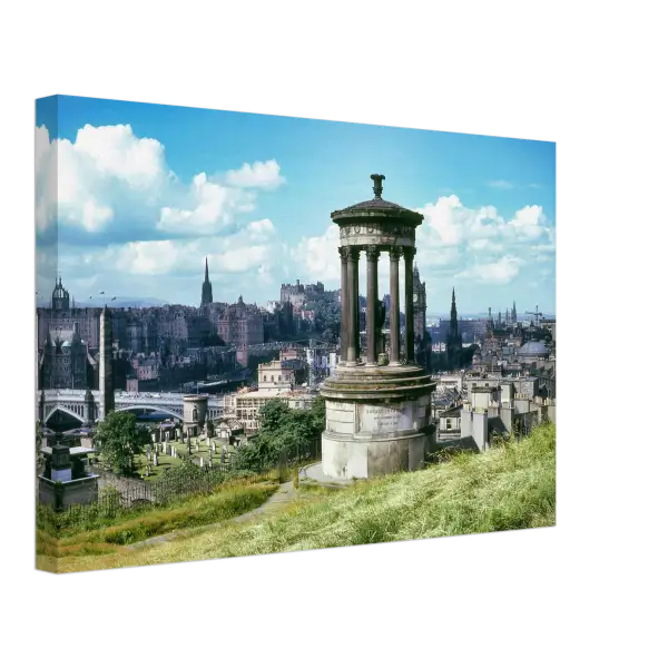 Dugald Stewart Monument Calton Hill Edinburgh 1966 - Canvas