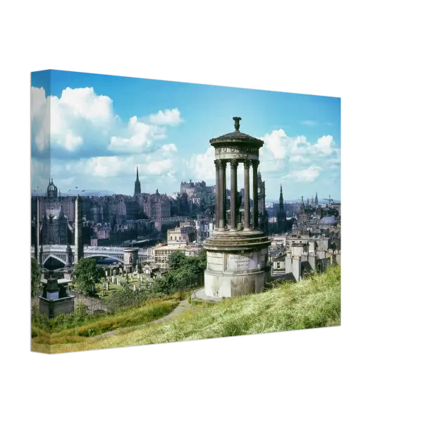 Dugald Stewart Monument Calton Hill Edinburgh 1966 - Canvas
