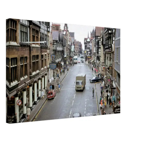 Eastgate Street Chester 1960s - Canvas Print