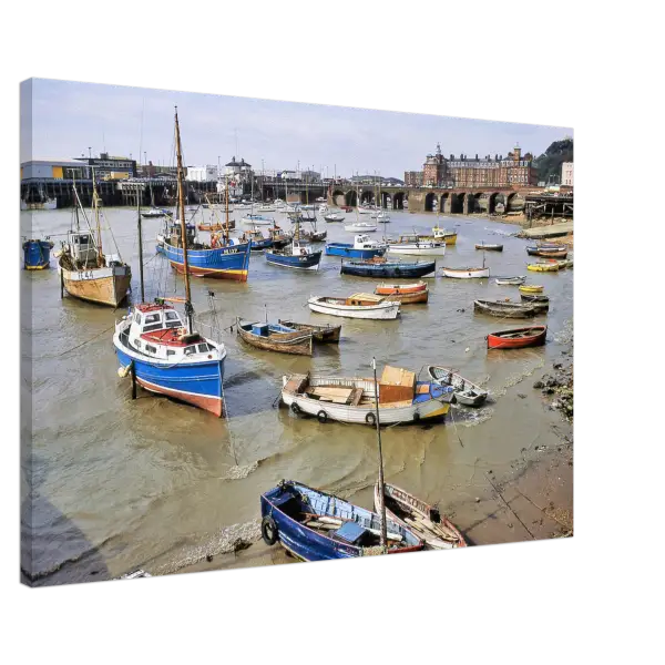 Folkestone Harbour Kent 1970s - Canvas Print