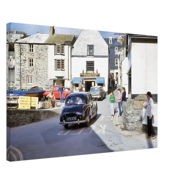 Fore Street Port Isaac Cornwall 1970s - Canvas Print