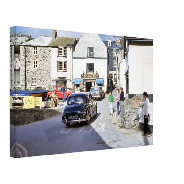 Fore Street Port Isaac Cornwall 1970s - Canvas Print