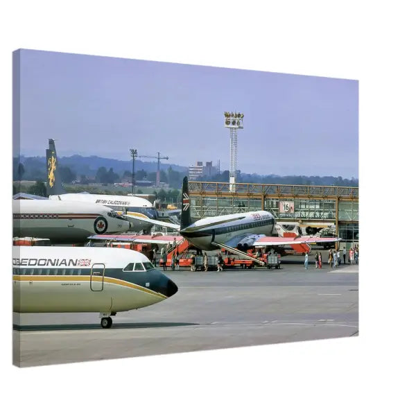 Gatwick Airport 1970s - Canvas Print
