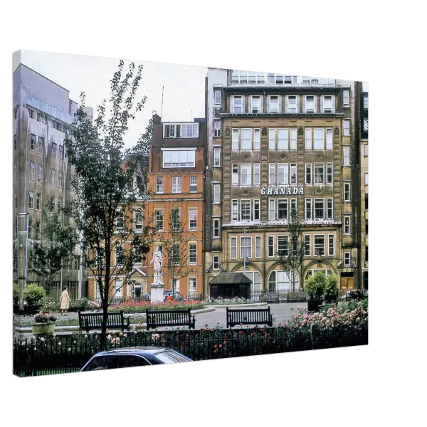 Granada Building Golden Square London 1970s - Canvas Print