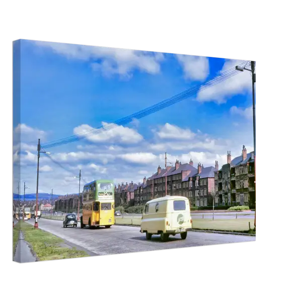 Great Western Road (A82) Glasgow Scotland 1962 - Canvas