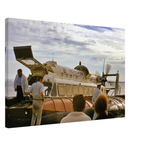 Hoverwork SRN6 Hovercraft at Southsea 1960s - Canvas Print