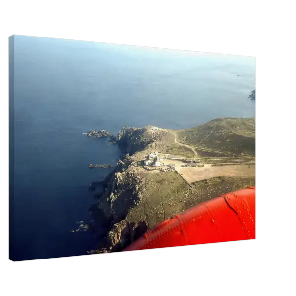 Land’s End Aerial View Cornwall 1970s - Canvas Print