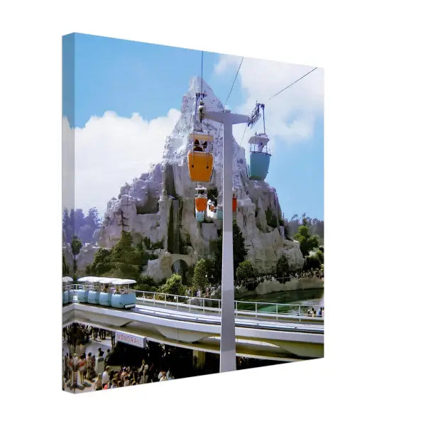 Matterhorn and Skyway Disneyland California 1970s