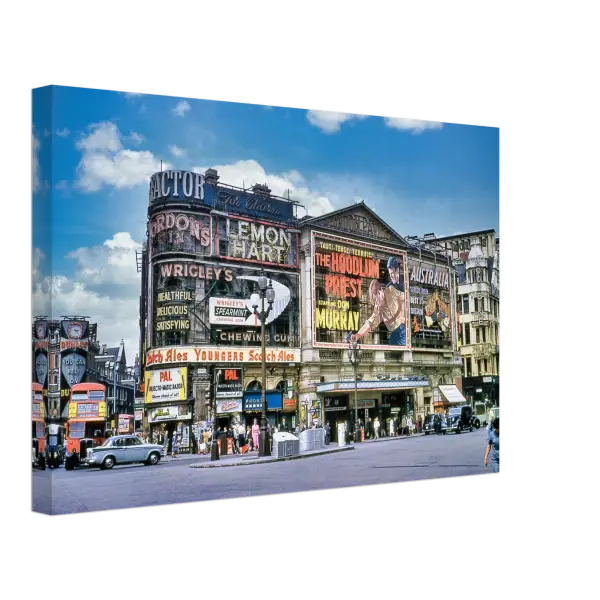 Piccadilly Circus London 1961 - Canvas Print