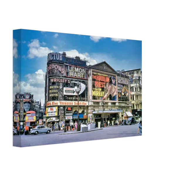 Piccadilly Circus London 1961 - Canvas Print