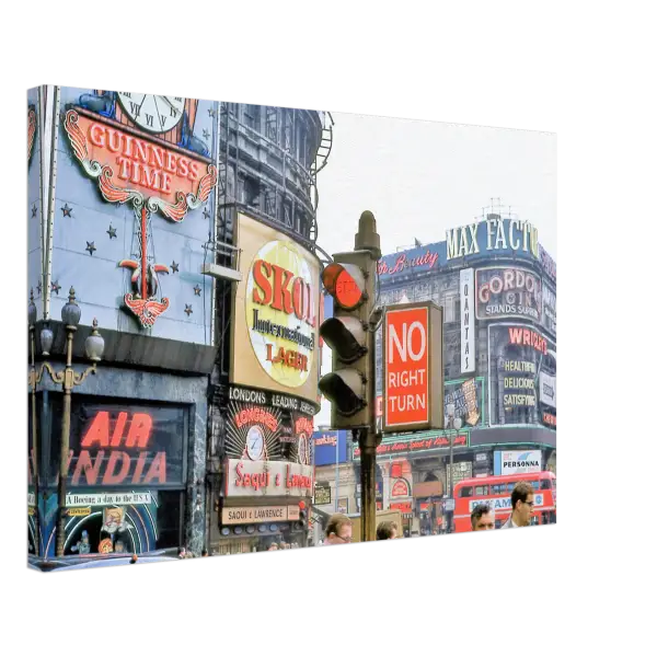 Piccadilly Circus London 1966 - Canvas Print
