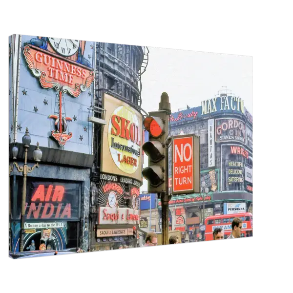 Piccadilly Circus London 1966 - Canvas Print