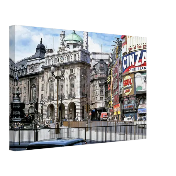 Piccadilly Circus London 1969 - Canvas Print
