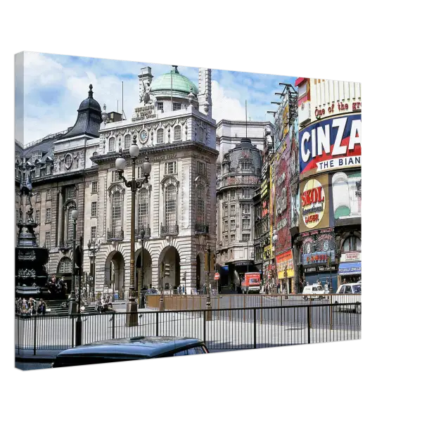 Piccadilly Circus London 1969 - Canvas Print