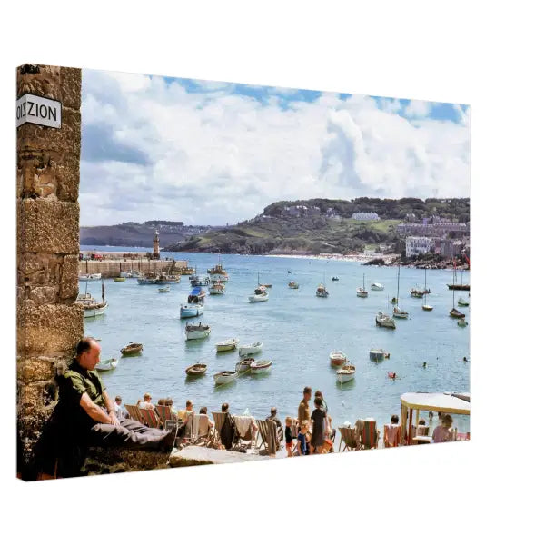 St Ives Cornwall 1960s - Canvas Print
