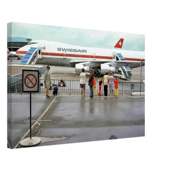 Swissair Boeing 747 Zurich Airport Switzerland 1974