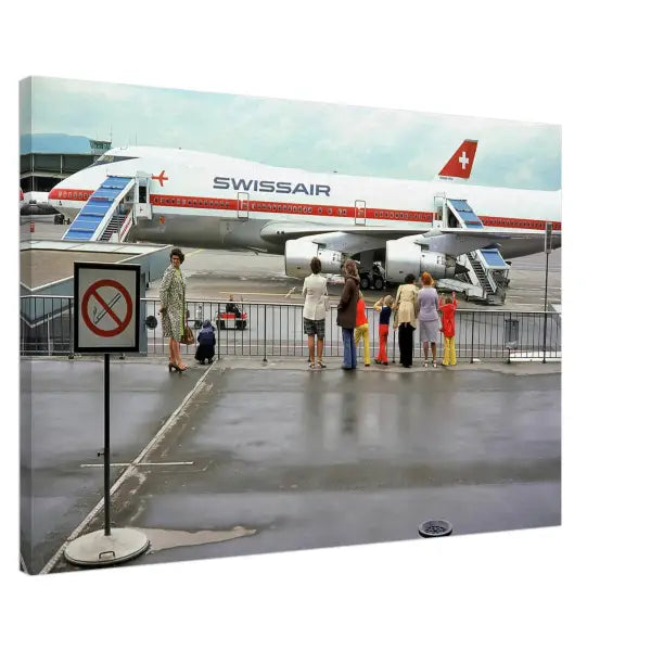 Swissair Boeing 747 Zurich Airport Switzerland 1974