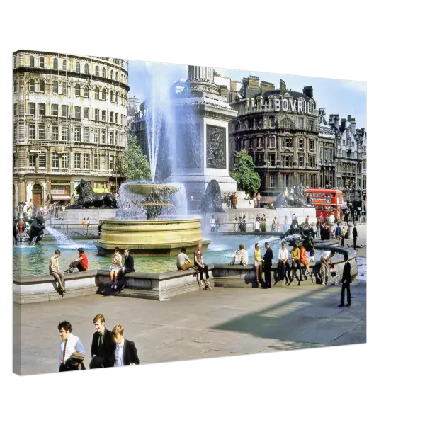 Trafalgar Square London 1969 - Canvas Print