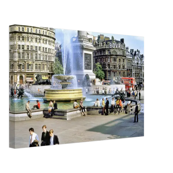Trafalgar Square London 1969 - Canvas Print