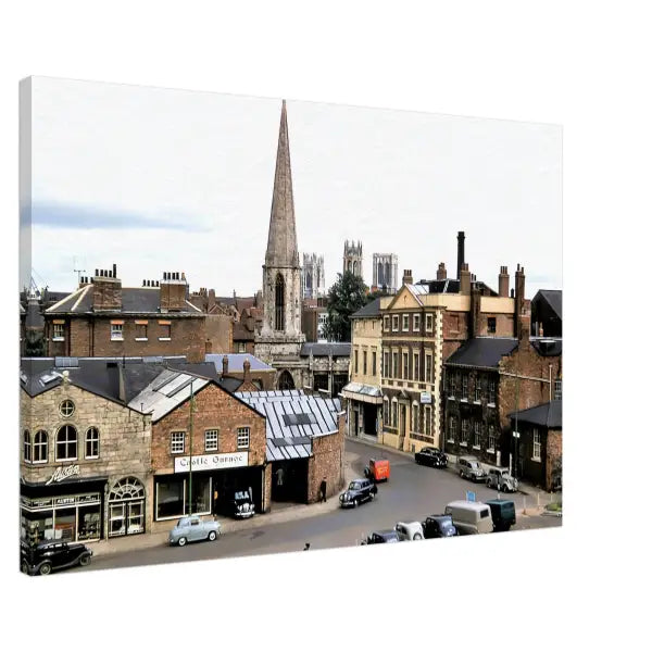 View from Clifford’s Tower York 1950s - Canvas Print