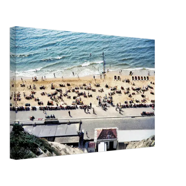 View from the East Cliff Lift Bournemouth 1950s - Canvas