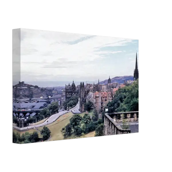 View from Edinburgh Castle 1950s - Canvas Print