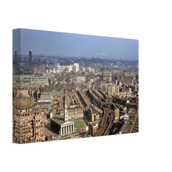 View from the Shell Centre Tower London 1961 - Canvas Print