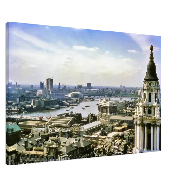 View from St Paul’s Cathedral London 1964 - Canvas Print