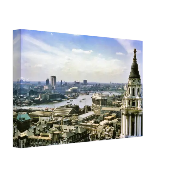 View from St Paul’s Cathedral London 1964 - Canvas Print