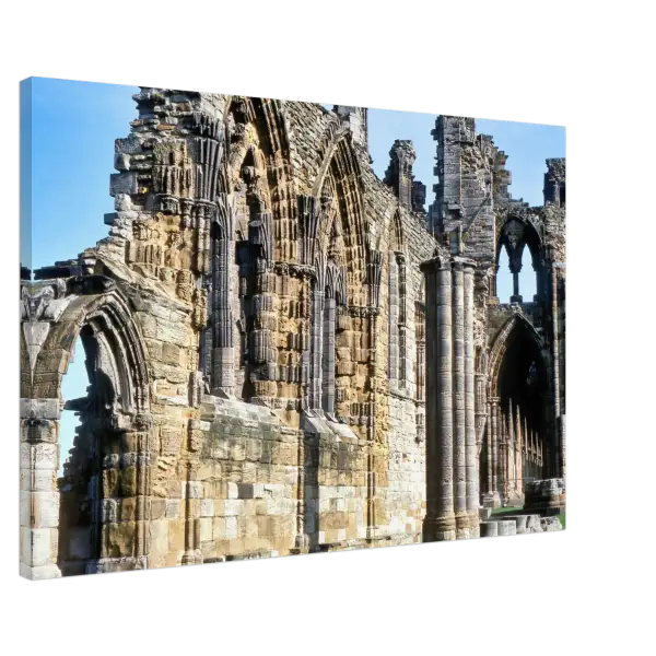 Whitby Abbey North Yorkshire 1970s - Canvas Print