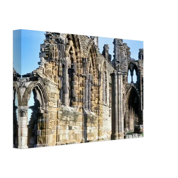 Whitby Abbey North Yorkshire 1970s - Canvas Print