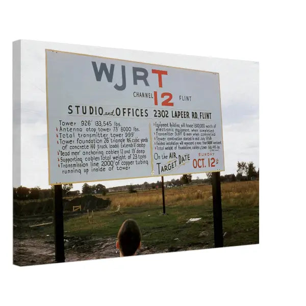 WJRT (Channel 12) Antenna Flint 1950s